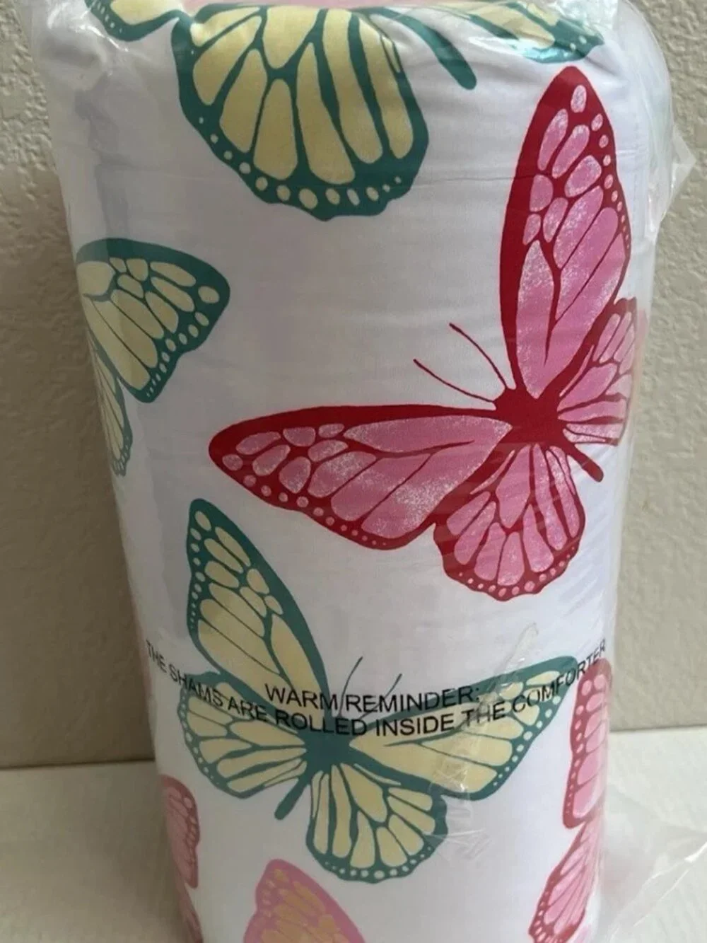 Butterfly Friends 5-pc Soft Microfiber Bed-In-A-Bag Bedding Set * Dorm / Bedroom